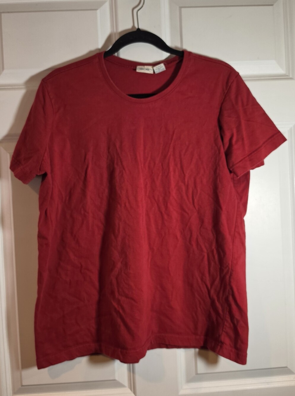 Cherokee Classic Red Cotton Crewneck T-Shirt 1X